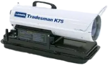 This kerosene heater creates 75,000 BtuH.